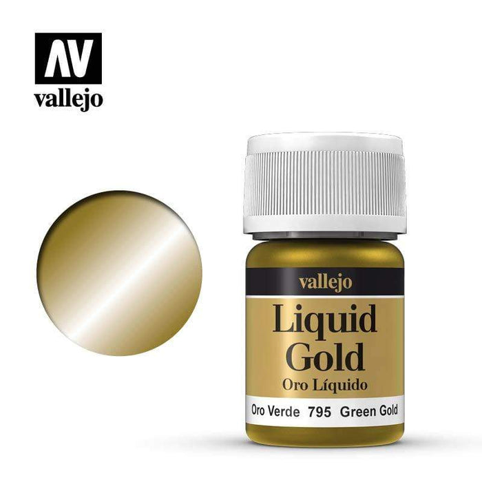 Paint - Vallejo Model Colour - Green Gold (Alcohol  #216