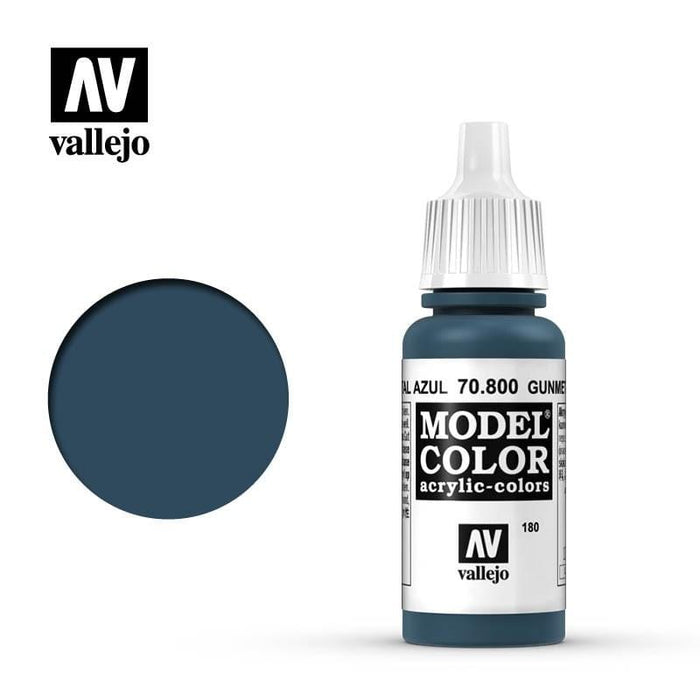 Paint - Vallejo Model Colour - Gunmetal Blue  #180
