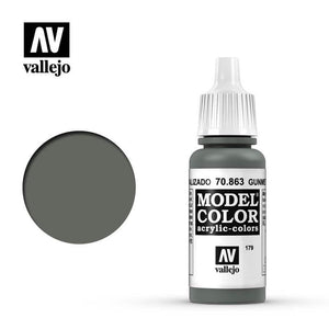 Vallejo Hobby Paint - Vallejo Model Colour - Gunmetal Grey  #179