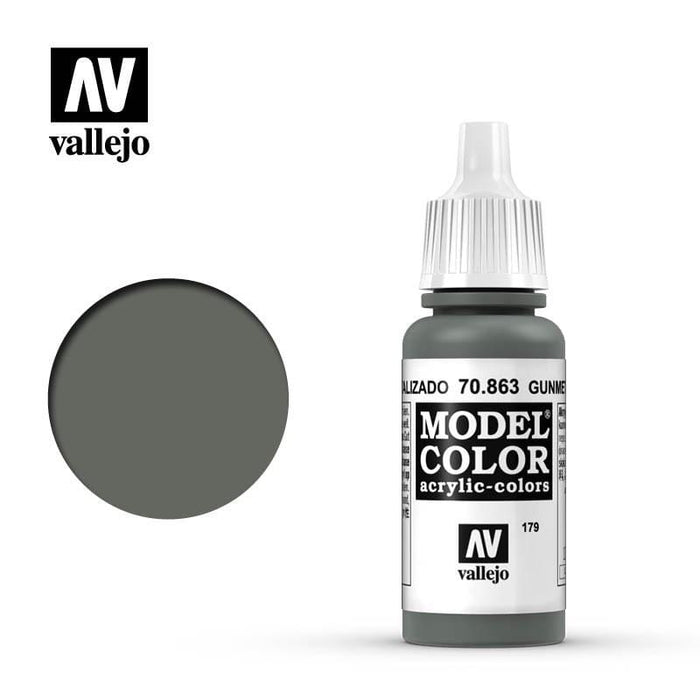 Paint - Vallejo Model Colour - Gunmetal Grey  #179