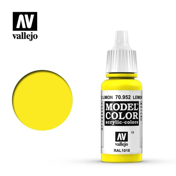Paint - Vallejo Model Colour - Lemon Yellow #011