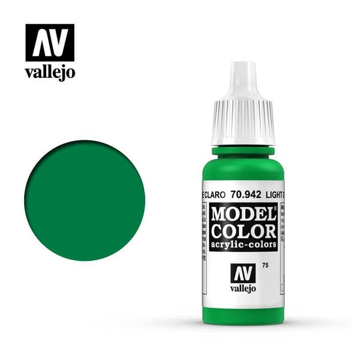 Paint - Vallejo Model Colour - Light Green #075
