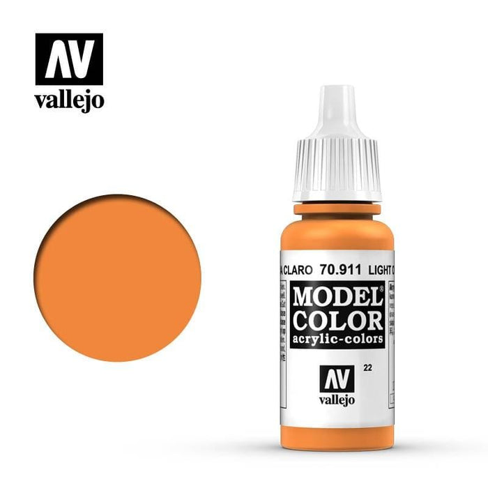 Paint - Vallejo Model Colour - Light Orange  #022
