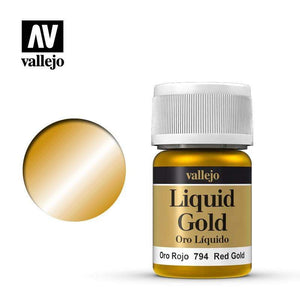 Vallejo Hobby Paint - Vallejo Model Colour - Liquid Gold Red Gold (Alcohol)