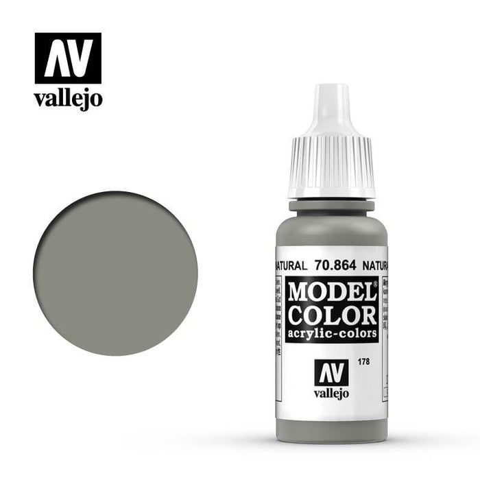 Paint - Vallejo Model Colour - Natural Steel #178