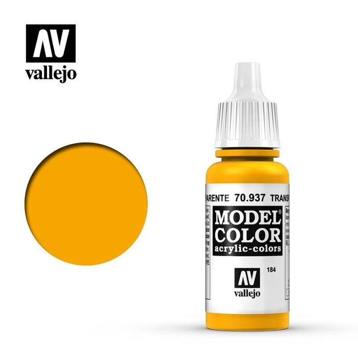 Paint - Vallejo Model Colour - Transparent Yellow #184