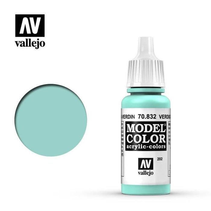 Paint - Vallejo Model Colour - Verdigris Glaze #202