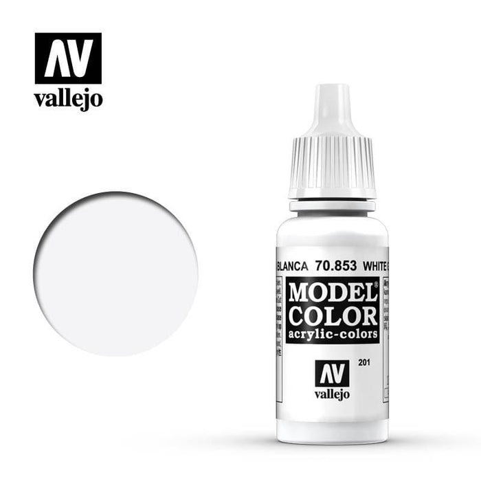 Paint - Vallejo Model Colour - White Glaze #201