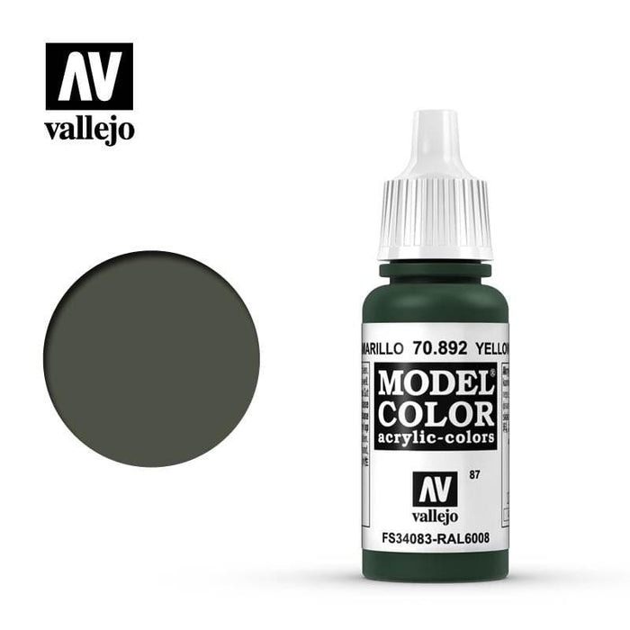 Paint - Vallejo Model Colour - Yellow Olive #087