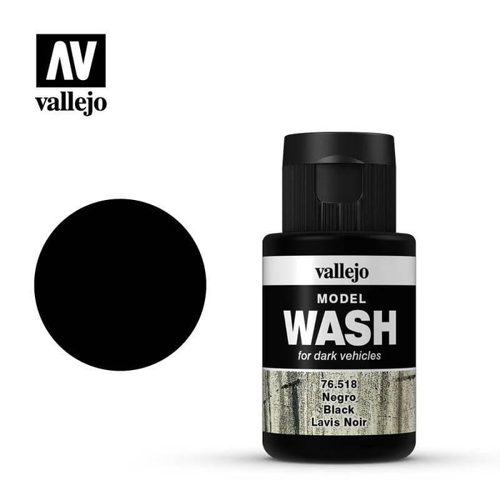 Paint - Vallejo Model Wash - Black 35ml