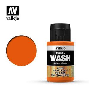 Vallejo Hobby Paint - Vallejo Model Wash - Dark Rust 35ml