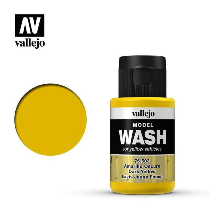 Paint - Vallejo Model Wash - Dark Yellow 35ml