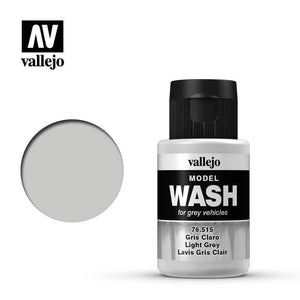 Vallejo Hobby Paint - Vallejo Model Wash - Light Grey 35ml