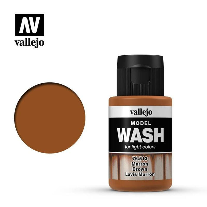 Paint - Vallejo Model Wash - Marron Brown 35ml