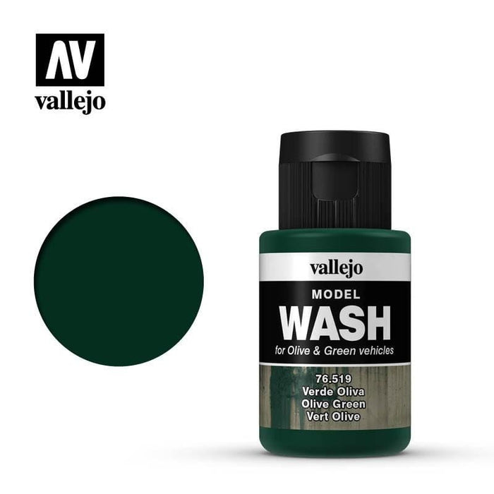 Paint - Vallejo Model Wash - Olive Green 35ml