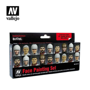 Vallejo Hobby Paint - Vallejo Paint Sets -  Face Painting Set 8 Colours