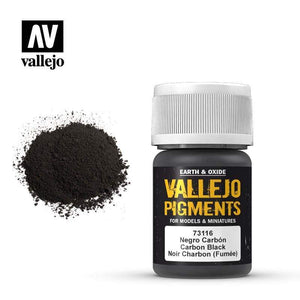 Vallejo Hobby Paint - Vallejo Pigments - Carbon Black
