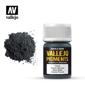 Vallejo Hobby Paint - Vallejo Pigments - Dark Steel