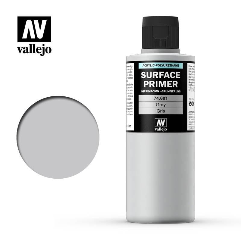 Vallejo Hobby Paint - Vallejo Surface Primer - Grey 200ml