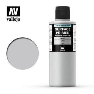 Vallejo Hobby Paint - Vallejo Surface Primer - Grey 200ml