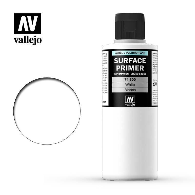 Vallejo Hobby Paint - Vallejo Surface Primer - Mecha White 200ml