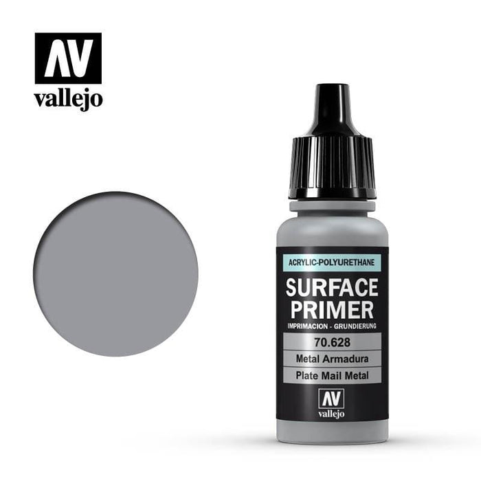 Paint - Vallejo Surface Primer - Plate Mail Metal 17ml