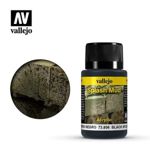 Vallejo Hobby Paint - Vallejo Weathering Effects- Black Splash Mud
