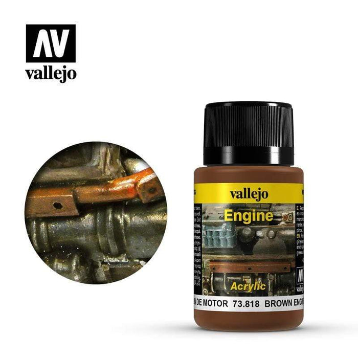 Paint - Vallejo Weathering Effects- Brown Engine Soot