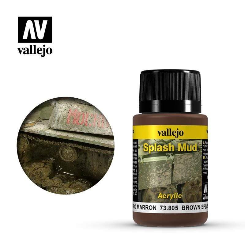 Vallejo Hobby Paint - Vallejo Weathering Effects- Brown Splash Mud
