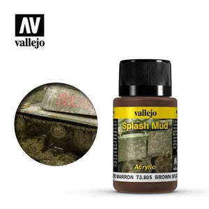 Vallejo Hobby Paint - Vallejo Weathering Effects- Brown Splash Mud