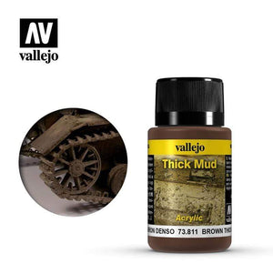 Vallejo Hobby Paint - Vallejo Weathering Effects- Brown Thick Mud