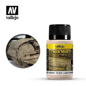 Vallejo Hobby Paint - Vallejo Weathering Effects- Light Brown Thick Mud