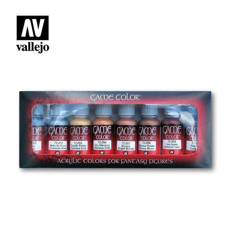 Vallejo Hobby Vallejo Model Colour - Metallic Colours 8 Colour Set