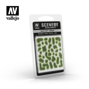 Vallejo Hobby Vallejo Scenics - 4mm Wild Tuft - Green