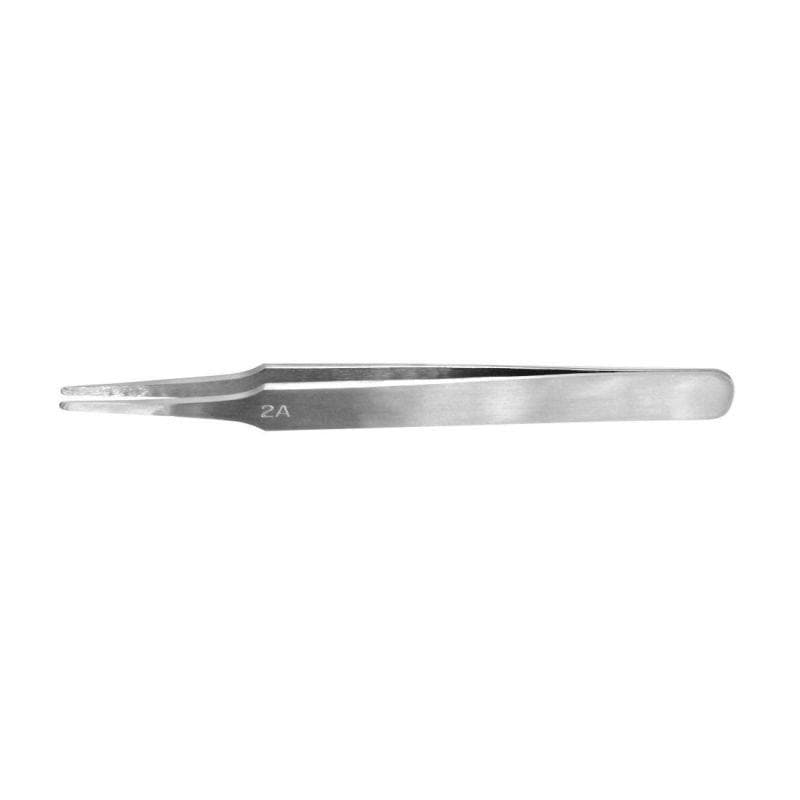 Vallejo Hobby Vallejo Tools - Flat Rounded Stainless Steel Tweezers (120 mm)