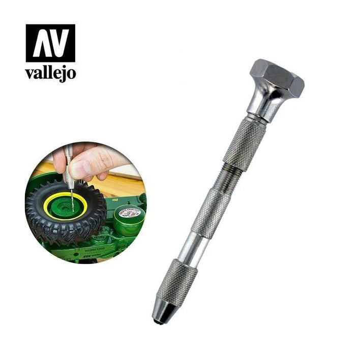 Vallejo Tools - Pin vice - double ended, swivel top (bits not included)