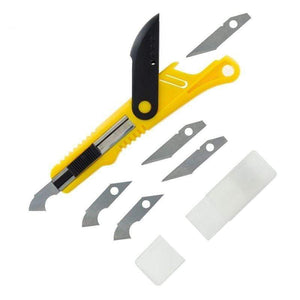 Vallejo Hobby Vallejo Tools - Plastic Cutter Scriber Tool & 5 Spare Blades