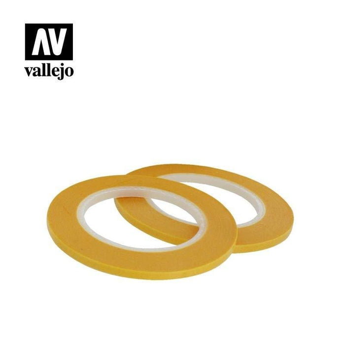 Vallejo Tools - Precision Masking Tape 3mmx18m - (2 Roll Pack)