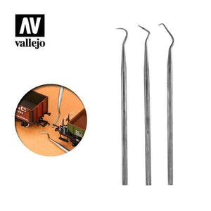 Vallejo Hobby Vallejo Tools - Set of 3 Stainless Steel Probes