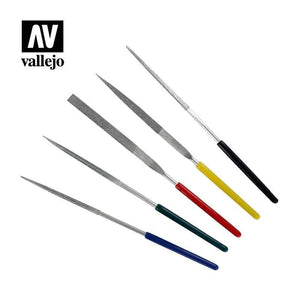 Vallejo Hobby Vallejo Tools -  Set of diamond 100mm files (5pc)