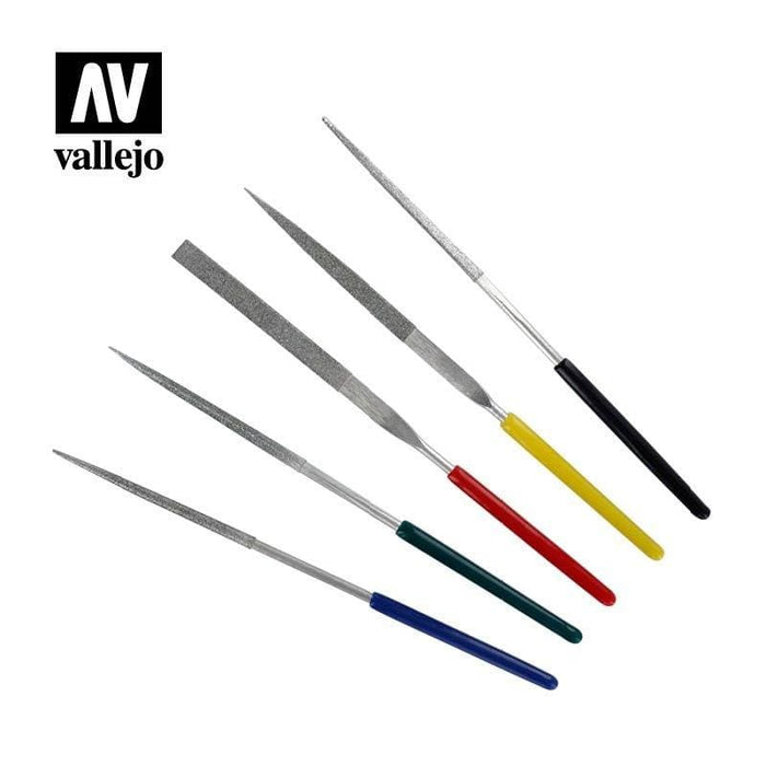 Vallejo Tools -  Set of diamond 100mm files (5pc)