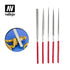 Vallejo Hobby Vallejo Tools - Set of diamond needle files (5pc)