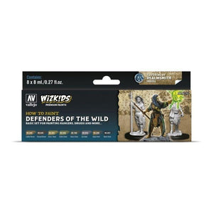 Vallejo Hobby Vallejo - Wizkids Premium Series - Defenders of the Wild Acrylic Paint Set (8 Colour Set)