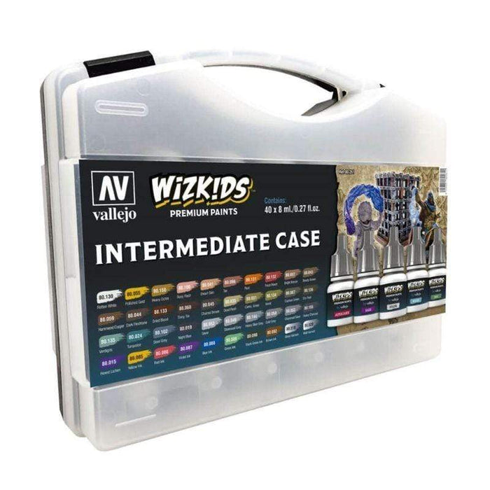 Vallejo - Wizkids Premium Series - Intermediate Case Acrylic Paint Set (40 Colour Set)