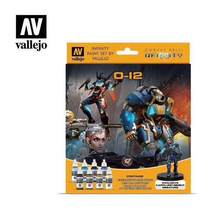 Paint - Vallejo Infinity Paint Sets - O12 + Exclusive Miniature