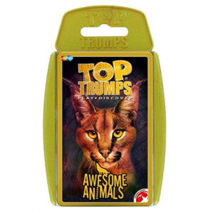 Winning Moves Australia Board & Card Games Top Trumps - Awesome Animals