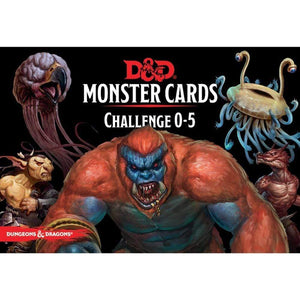 Wizards of the Coast Roleplaying Games D&D RPG 5th Ed - Monster Cards - Challenge 0-5