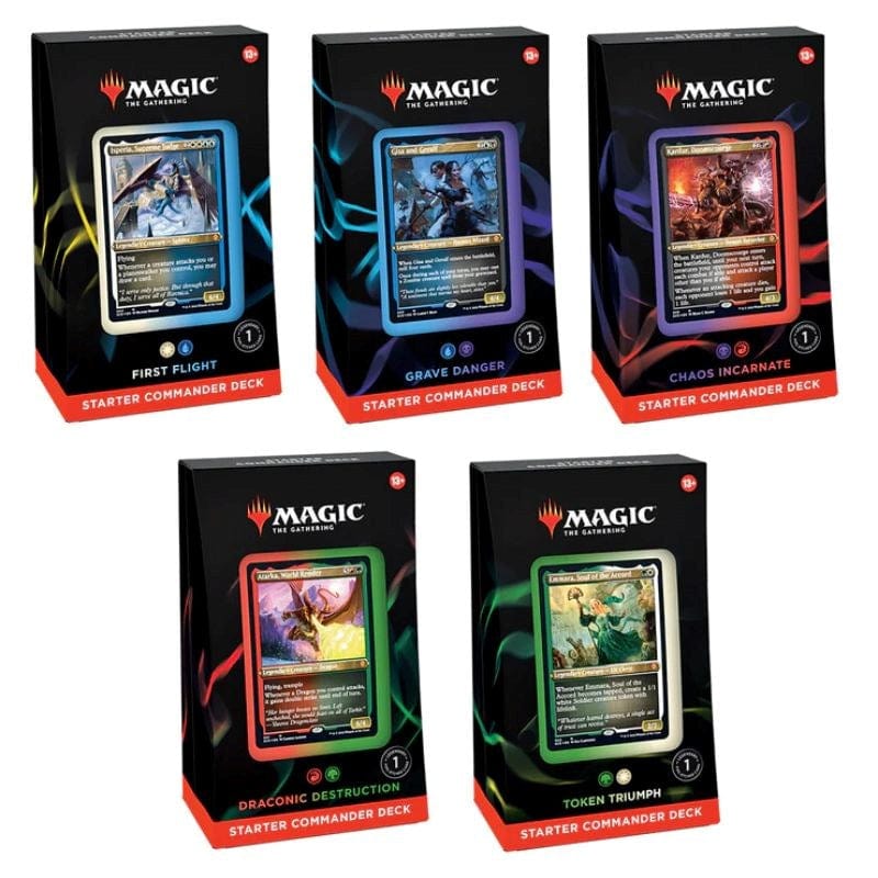 Wizards of the Coast Trading Card Games Magic: The Gathering - Commander 2022 Starter deck Display (Set of 5) (02/12 release)