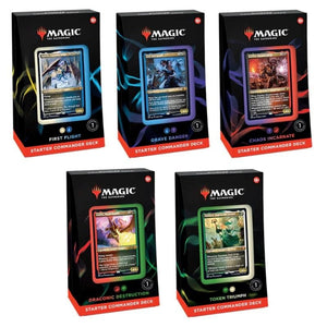 Wizards of the Coast Trading Card Games Magic: The Gathering - Commander 2022 Starter deck Display (Set of 5) (02/12 release)