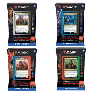 Wizards of the Coast Trading Card Games Magic: The Gathering - Commander Legends Battle for Baldur’s Gate - Commander Deck Display (4 Decks) (Preorder - 10/06 Release)